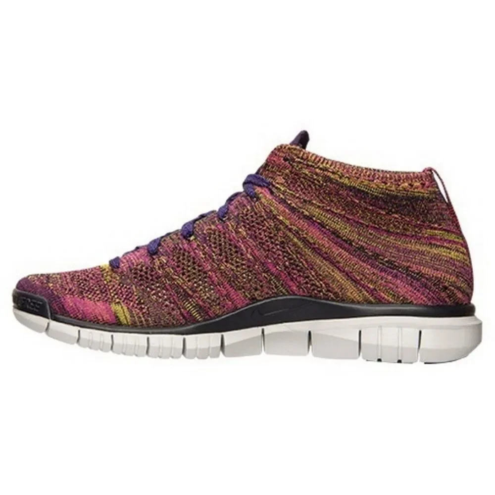 NIKE FLYKNIT Chukka Sneakerboot Mens size 11 US 45 EUR Green Pink Purple